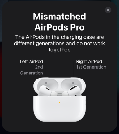 Airpod pro newest left airpod with case