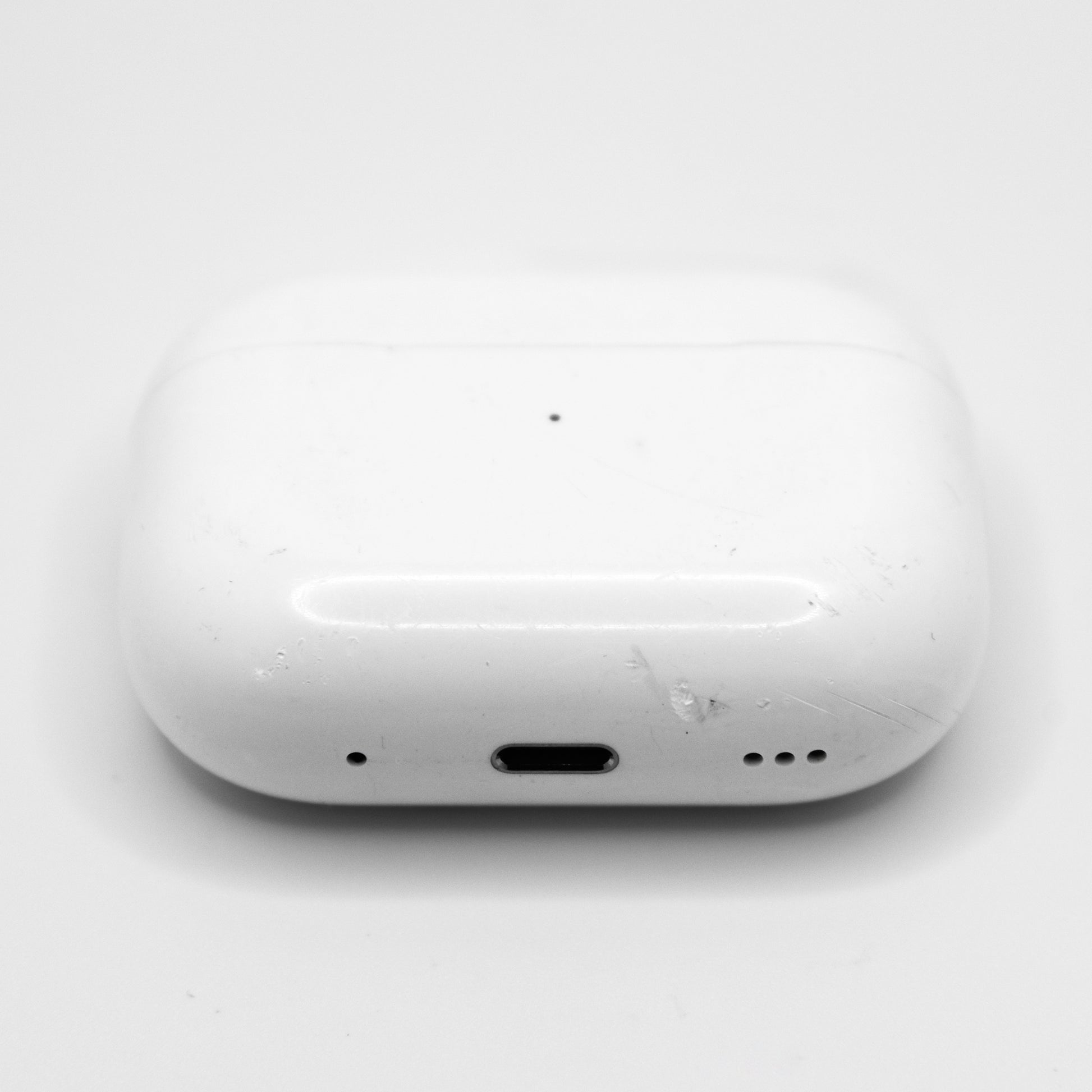 Apple AirPod Pro 2 Replacement Charging Case Well Loved view from the charging port