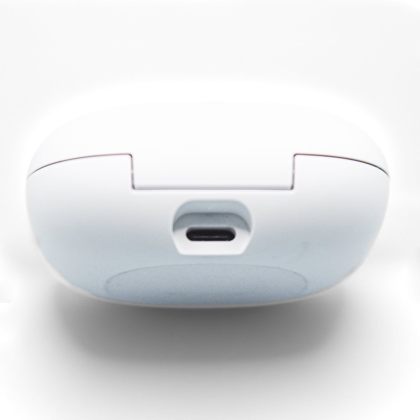 Beats Fit Pro Case in White view of the charging port