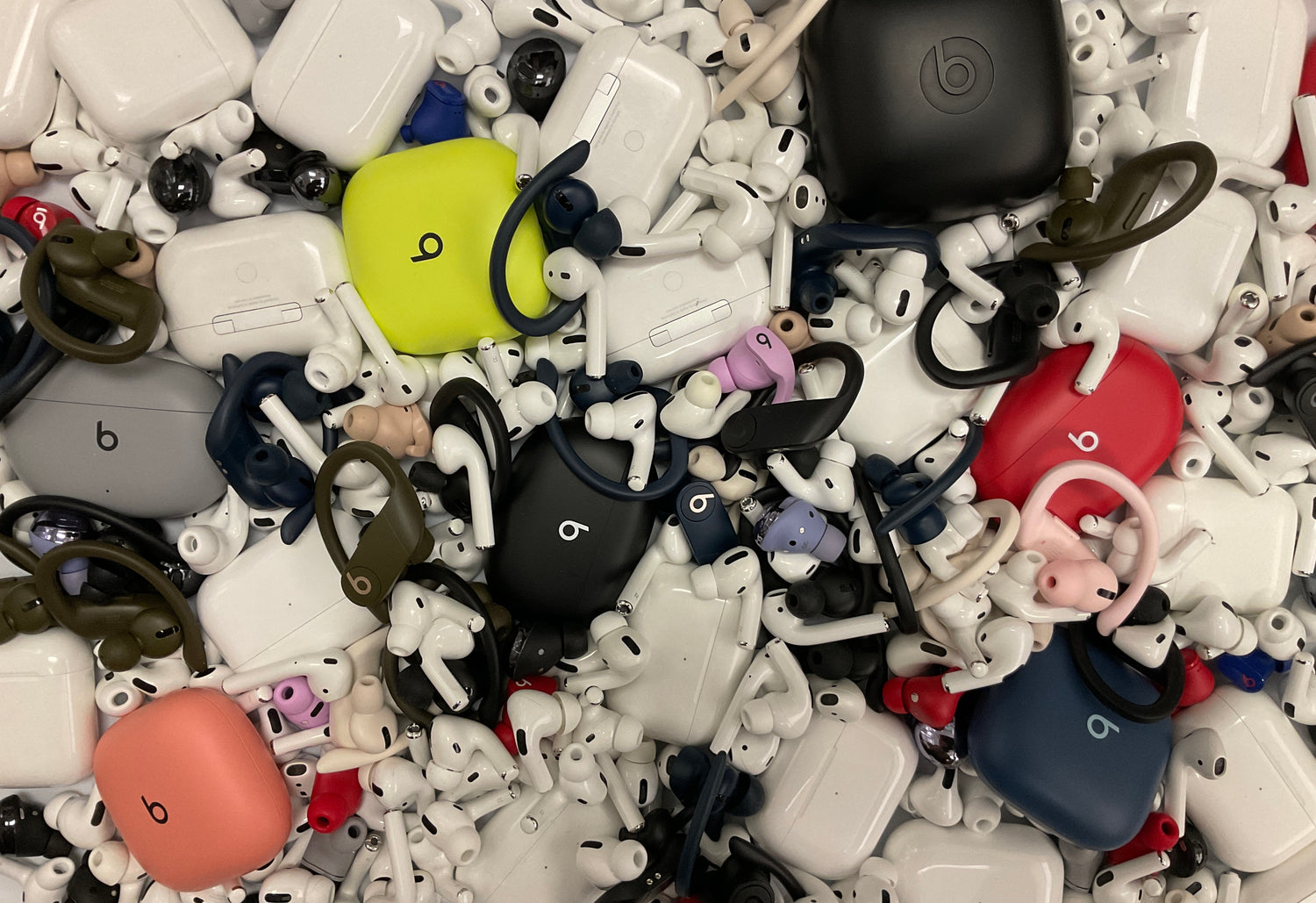 Recycled headphones and cases