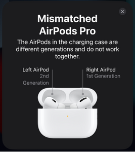 Mismatched AirPods Pro - what does it mean?