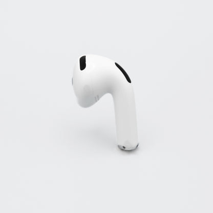 Apple AirPods 4 Right AirPod Well Loved Side photo shows range of use