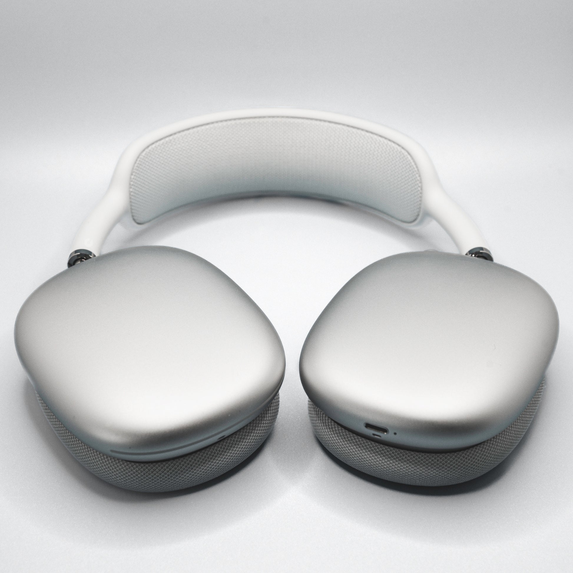 Apple AirPods Max in Silver Laying Down