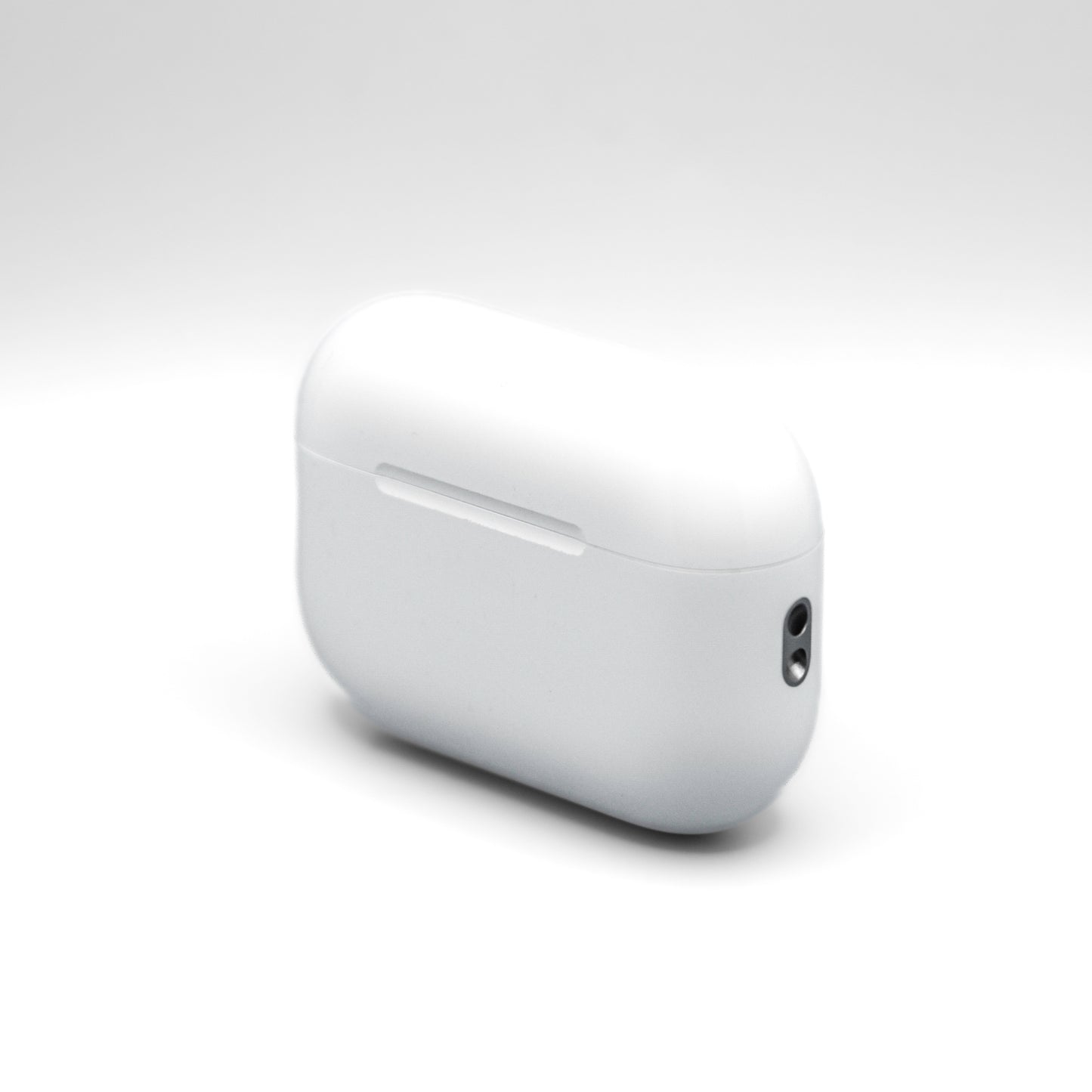 Apple AirPods Pro 3 Charging Case from the side