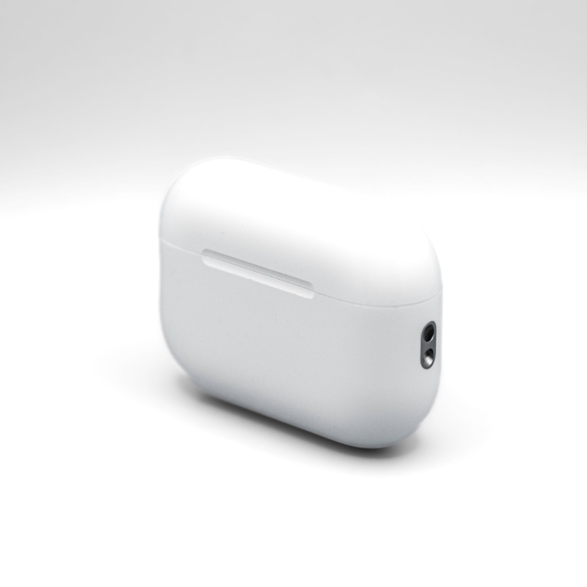 Apple AirPods Pro 3 Charging Case from the side
