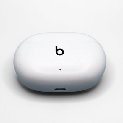 Beats Studio Buds Case Well Loved White Charging Port