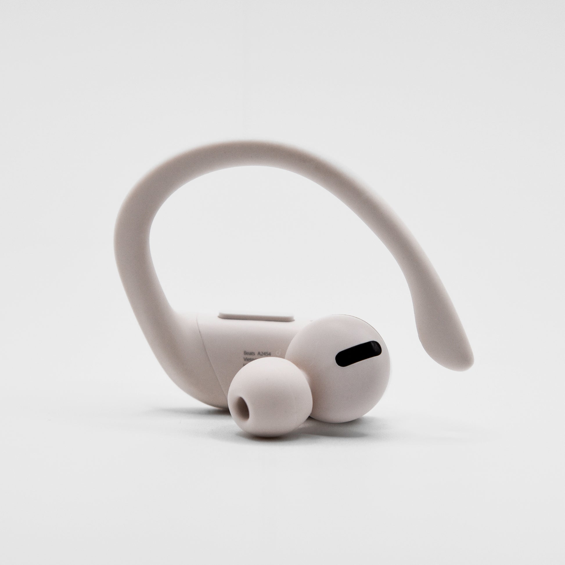Right Powerbeats Pro Replacement in White view of the whole earbud
