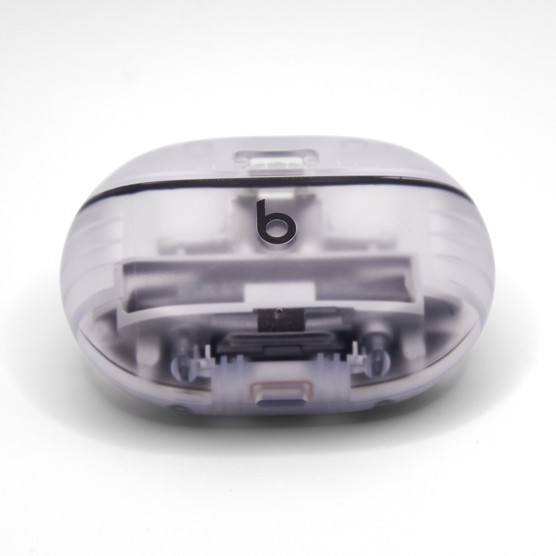 Beats Studio Buds+ Case in Transparent Color View Of Bottom 