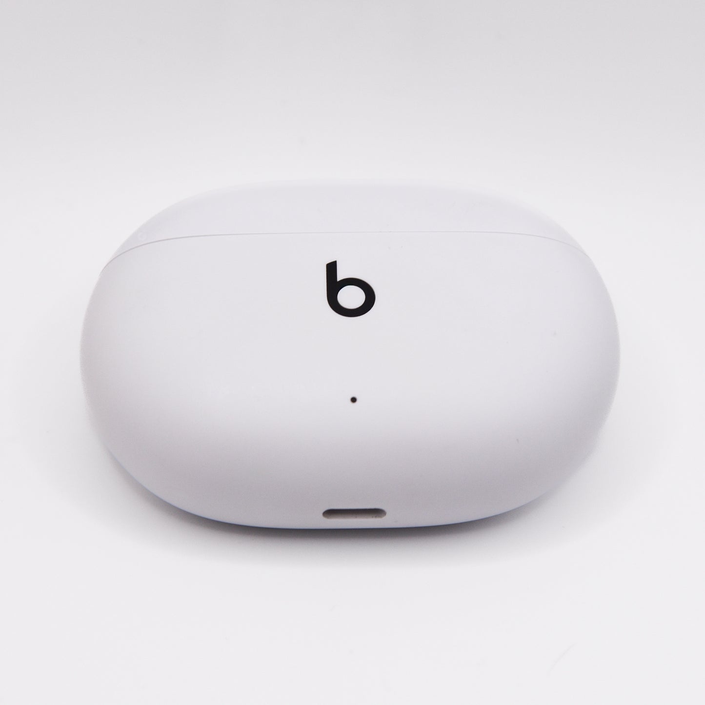 Beats Studio Buds Case in White with the Charging Port 